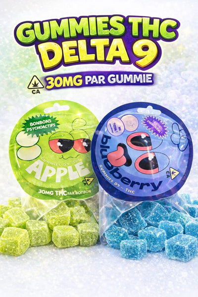 Gummies Delta 9 THC- 30mg - Saveur Myrtille