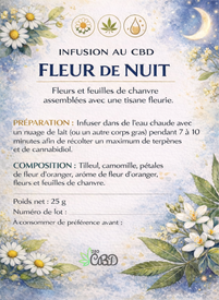 Infusion CBD « Fleur de Nuit »